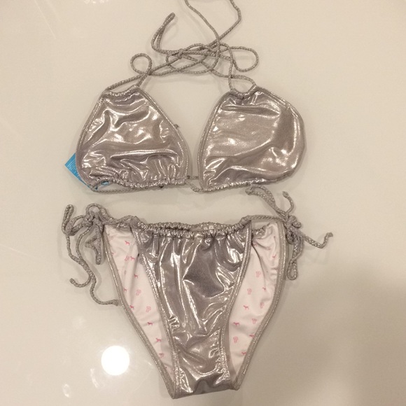 Victoria's Secret Other - Silver metallic Victoria’s Secret bikini